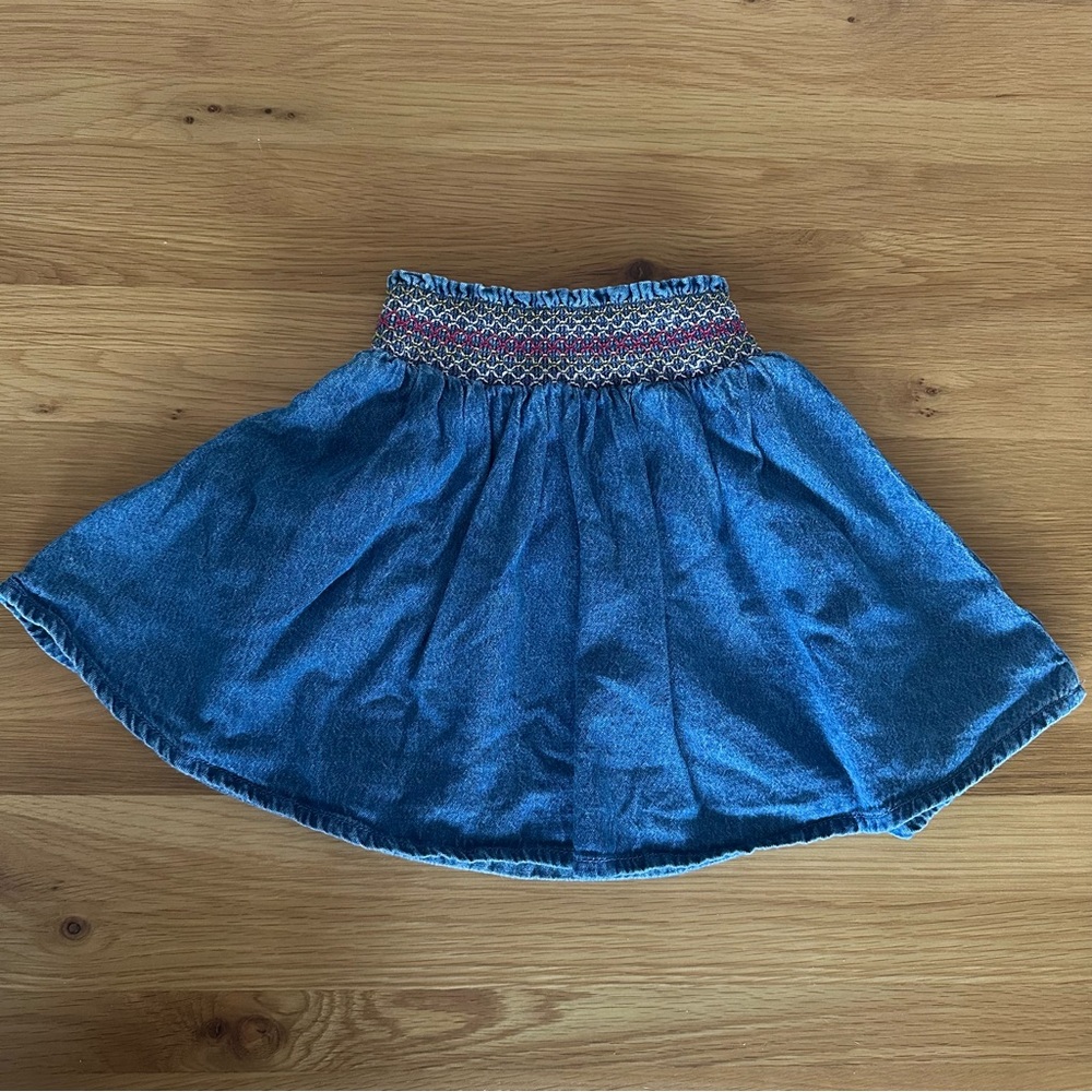 Monoprix Blue Denim Skirt 5T